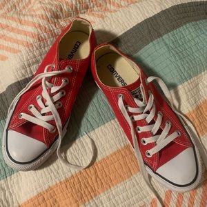 Converse red size 8 womens